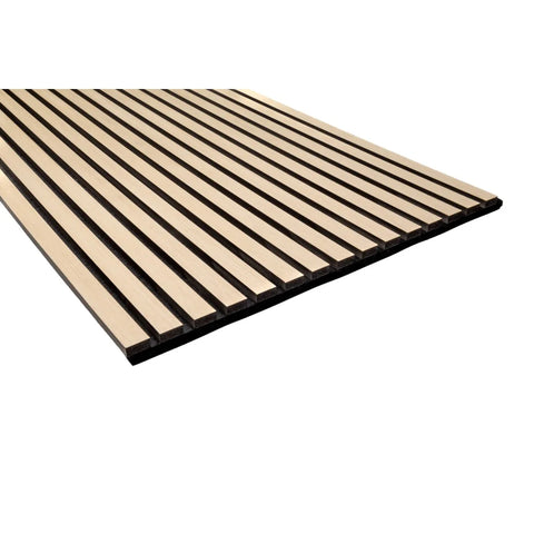 Pack Of x2 Large Acoustic Wall Panels White Oak 2.95m