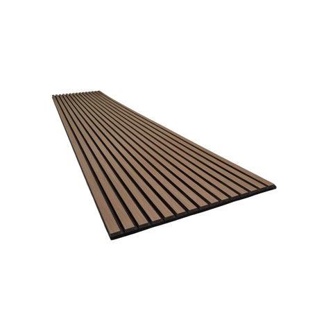 Pack Of x2 Large Acoustic Wall Panels Walnut 2.95m