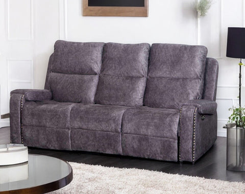 The Empire 3 + 2 + 1 Luxury Recliner Set - Dark Grey