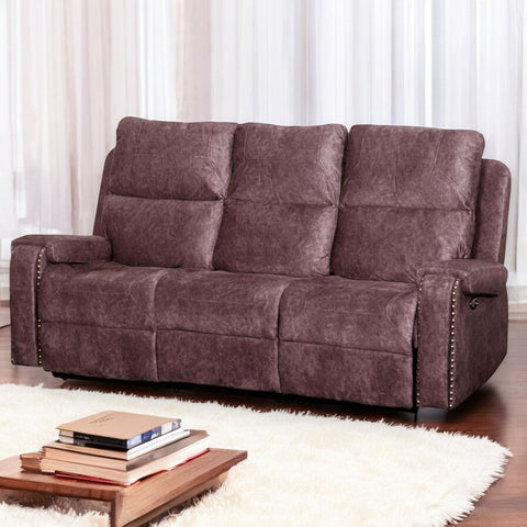 The Empire 3 + 2 + 1 Luxury Recliner Set - Brown