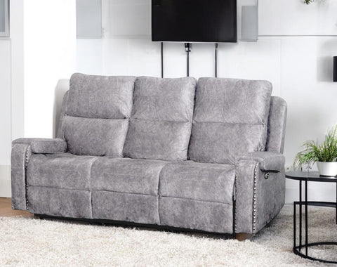 The Empire 3 + 2 + 1 Luxury Recliner Set - Grey