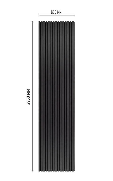 Pack of x2 Large Acoustic Wall Panel Black Oak 2.95m