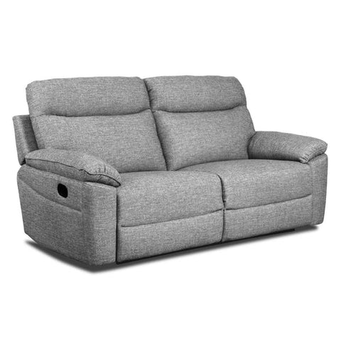 Dunluce Light Grey Recliner Fabric Sofas