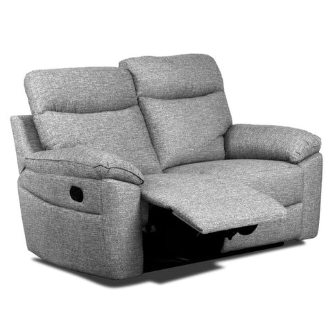 Dunluce Light Grey Recliner Fabric Sofas