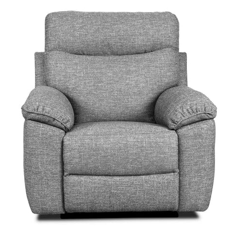 Dunluce Light Grey Recliner Fabric Sofas