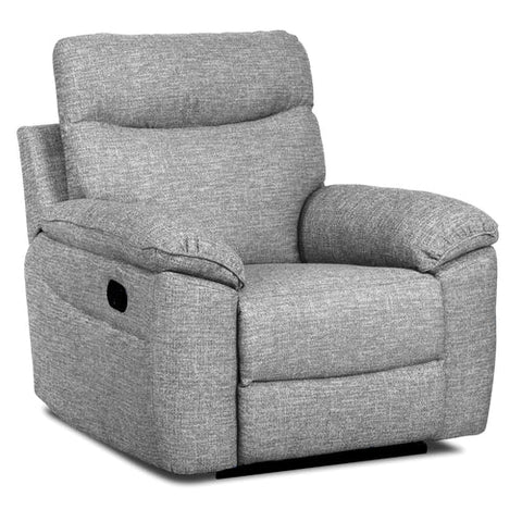 Dunluce Light Grey Recliner Fabric Sofas