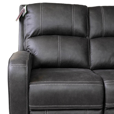 Galway gun metal recliner corner sofa