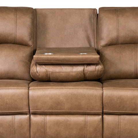 Galway Tan Fabric Reclining Sofas