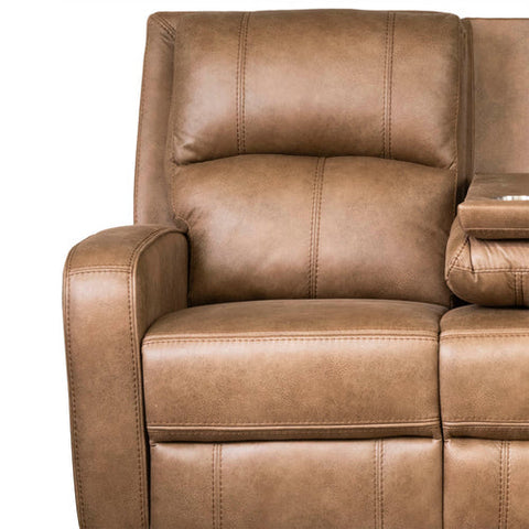 Galway Tan Fabric Reclining Sofas