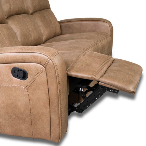 Galway Tan Fabric Reclining Sofas