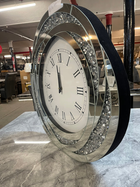 Large Mirrored Clock