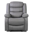 Lisbon Grey Fabric Recliner Sofas 3+1+1