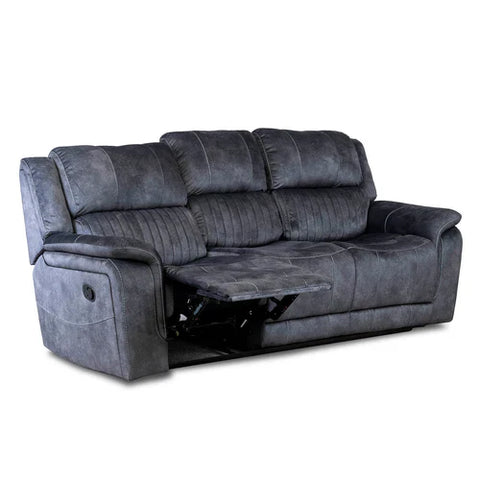 The Platina Dark Grey Fabric Recliner 3 + 2