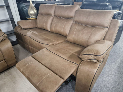 Moneen Tan Fabric Recliner Range