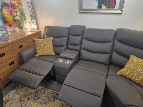 Polly Grey Recliner Corner Sofas