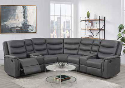 Polly Grey Recliner Corner Sofas